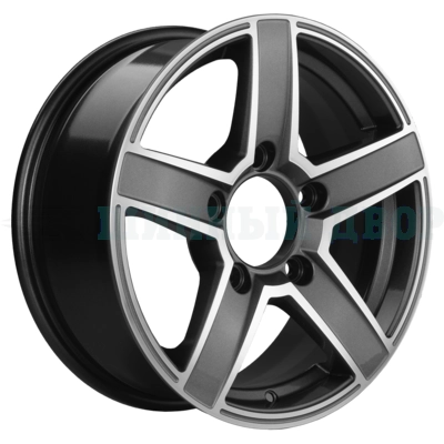 5*139.7 16" Et35 6.5J Khomen Wheels KHW1614 (Niva 4x4 Bronto) 98.5 Gray-FP