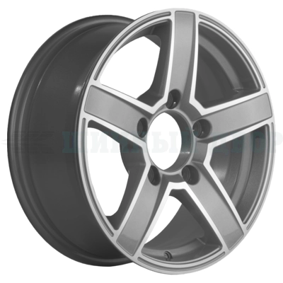 5*139.7 16" Et35 6.5J Khomen Wheels KHW1614 (Niva 4x4 Bronto) 98.5 F-Silver-FP