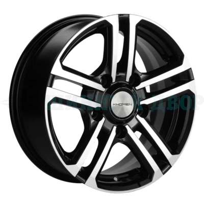 5*139.7 16" Et35 6.5J Khomen Wheels KHW1602 (Niva 4x4 Bronto) 98.5 Black-FP
