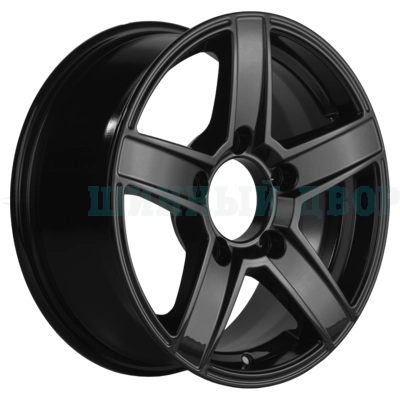 5*139.7 16" Et35 6.5J Khomen Wheels KHW1614 (Niva 4x4 Bronto) 98.5 Black