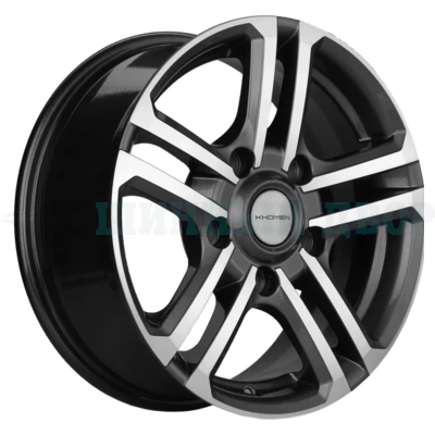 5*139.7 16" Et40 6.5J Khomen Wheels KHW1602 (Niva 4x4) 98.5 Gray-FP