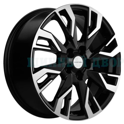 5*110 18" Et35 7J Khomen Wheels KHW1809 (Dongfeng 580/DFSK 500) 67.1 Black-FP
