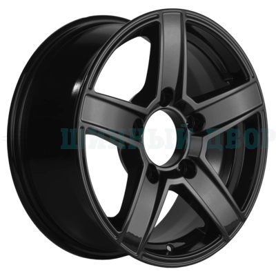 5*139.7 16" Et40 6.5J Khomen Wheels KHW1614 (Niva 4x4) 98.5 Black